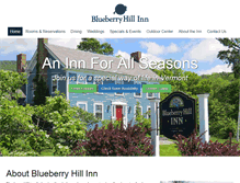 Tablet Screenshot of blueberryhillinn.com
